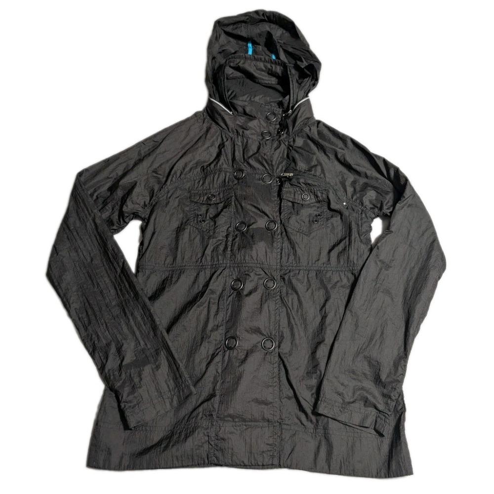 Hurley x TRON Legacy Jacket Womens S Black Hooded Nylon Disney Movie Rare